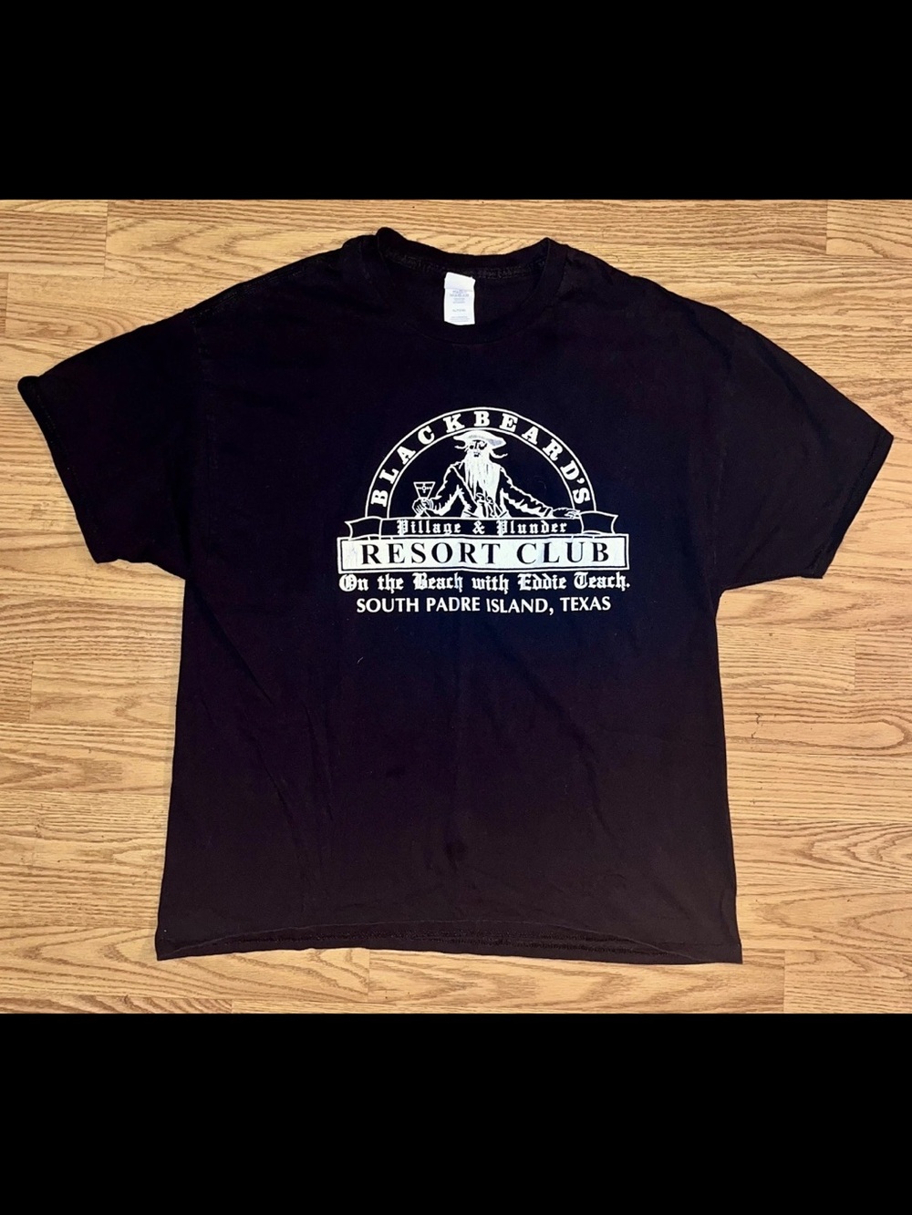 Blackbeards Resort Graphic Vintage Y2K T Shirt South Padre Island Texas XL